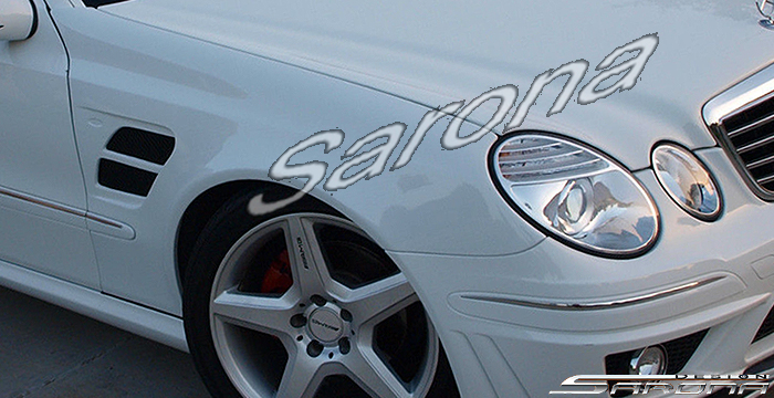 Custom Mercedes E Class Fenders  Sedan (2003 - 2009) - $980.00 (Manufacturer Sarona, Part #MB-012-FD)